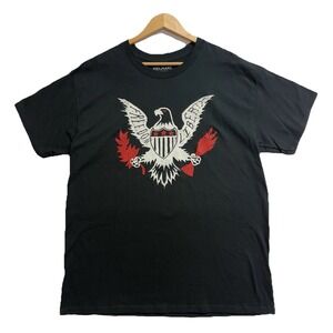 Freedom Liberty Eagle Graphic T-Shirt Men's Large Black Patriotic Tee